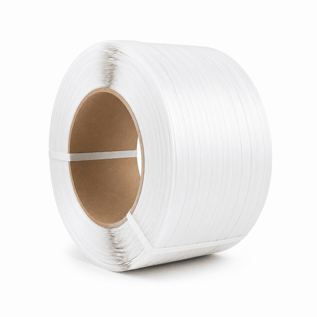 PP pakavimo juosta 12mm x 0.55mm x 3000m balta